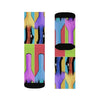 Tahiti Girl Calypso Socks with Sublimated Colorful Design