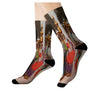 Temple Dance Socks with Sublimated Colorful Design