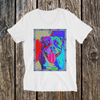 The Bruiser Colorful Print V-Neck Unisex T-Shirt