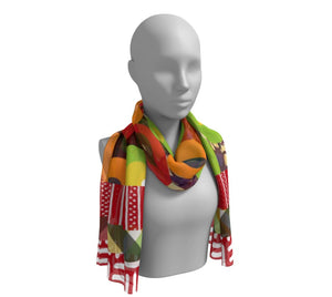 The Clash Colorful Printed Design Scarf