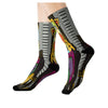 The Cubist Socks with Sublimated Colorful Design