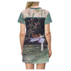 Tippy-Toes Colorful Printed Women's T-shirt Dress