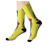 Tokyo FanGirl Socks with Sublimated Colorful Design