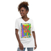 Rave Kitty V-Neck Tee - WhimzyTees