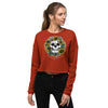 Pushing Daisies Dropped Shoulder Cut Women's Crop Sweatshirt