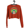 My Halo Ribbed Crew Neckline Women's Crop Sweatshirt