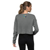 Portal View Dropped Shoulder Cut Women's Crop Sweatshirt