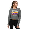 Rainbow Coalition Dropped Shoulder Cut Women's Crop Sweatshirt