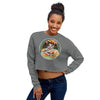 Sushi Boat Dropped Shoulder Cut Women's Crop Sweatshirt