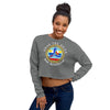 Take Flight Crop Dropped Shoulder Cut Women's Sweatshirt