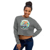 Surf Malibu Dropped Shoulder Cut Women's Crop Sweatshirt