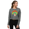 My Halo Ribbed Crew Neckline Women's Crop Sweatshirt