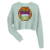 Love, Peace & Festival Ribbed Crew Neckline Crop Sweatshirt