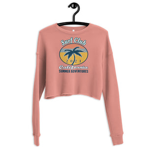 Surf Club California Dropped Shoulder Women's Crop Sweatshirt