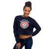 Who Stole My Cheese? Dropped Shoulder Women's Crop Sweatshirt